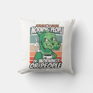 Cojín Decorativo No me gustan las personas de la mañana ni las maña