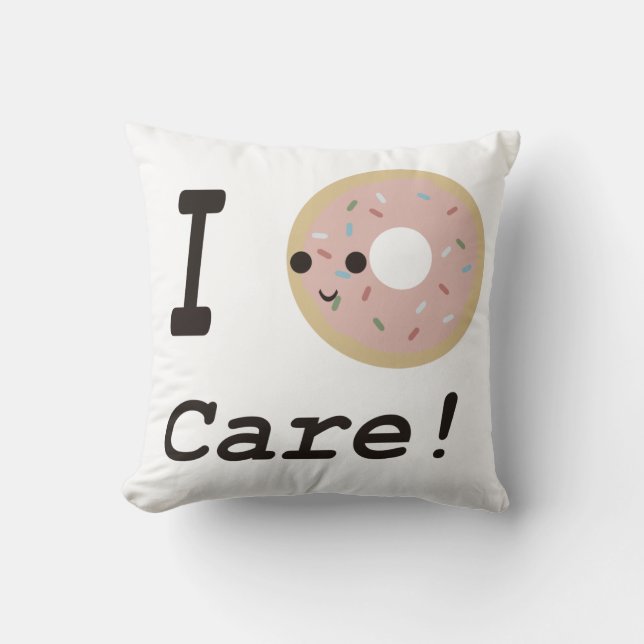 Cojín Decorativo ¡No me importa! (Anverso)