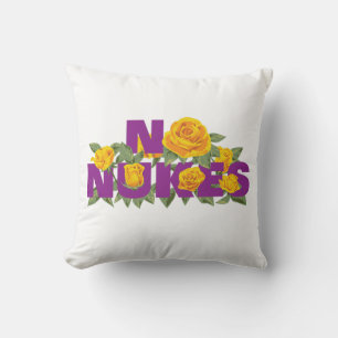 Cojín Decorativo NO NUKES - ROSA de la misión