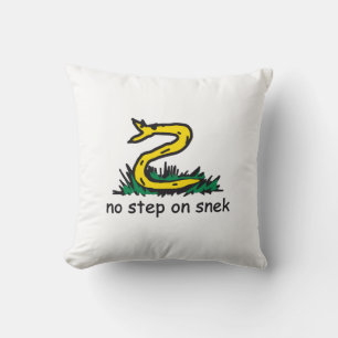 Cojín Decorativo No pisar en snek memes parodia de Gadsden SnekRigh