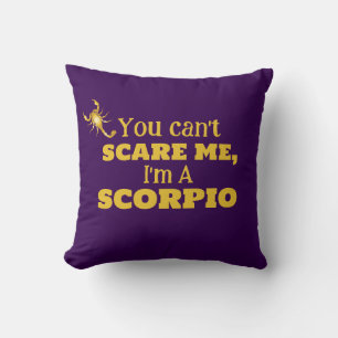 Cojín Decorativo No Puedes Asustarme Soy Un Escorpio Divertido Horó