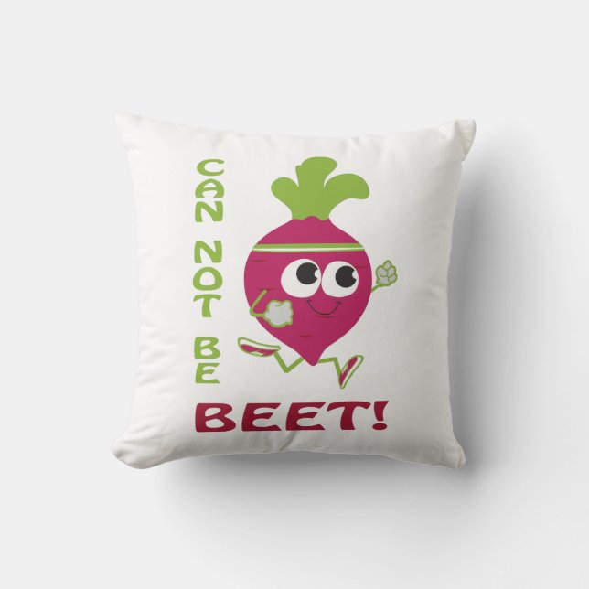 Cojín Decorativo ¡No se puede ser remolacha! (Anverso)