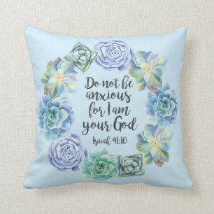 Cojín Decorativo "No sea" Succulent ansioso