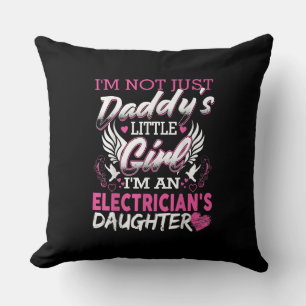 Cojín Decorativo No solo papi pequeña chica, soy un regalo de elect