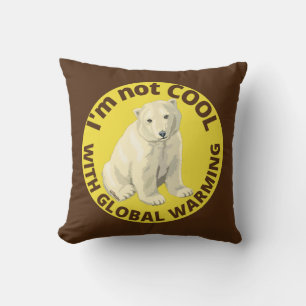 Cojín Decorativo NO SOY GUAY CON CALENTAMIENTO GLOBAL, salve el pla