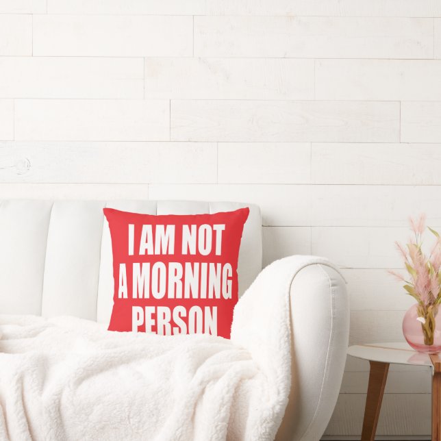 Cojín Decorativo No soy una persona matutina (Sofá)