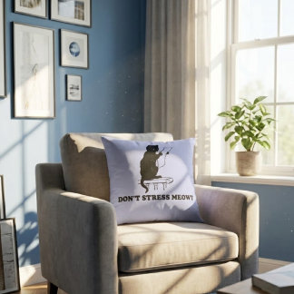 Cojín Decorativo no te estreses gatito