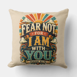 Cojín Decorativo No Temas Porque Estoy Contigo Regalo Retro Decorac
