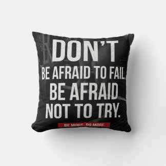 Cojín Decorativo No tengas miedo de fracasar - Motivación del gimna