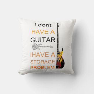 Cojín Decorativo no tengo un problema de guitarra tengo un problema