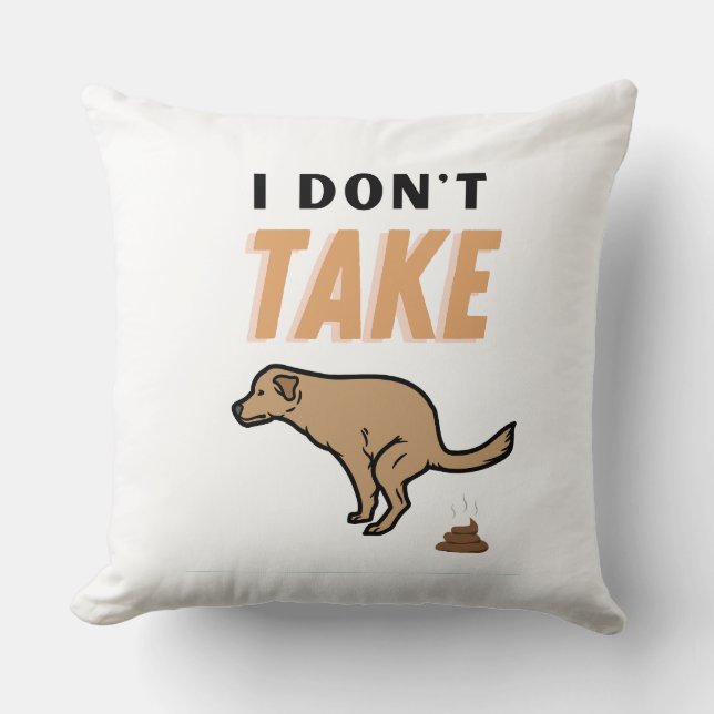 Cojín Decorativo no tomar (Anverso)