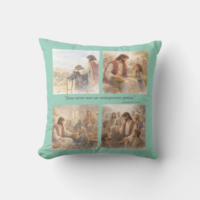 Cojín Decorativo No unimportant person (Anverso)