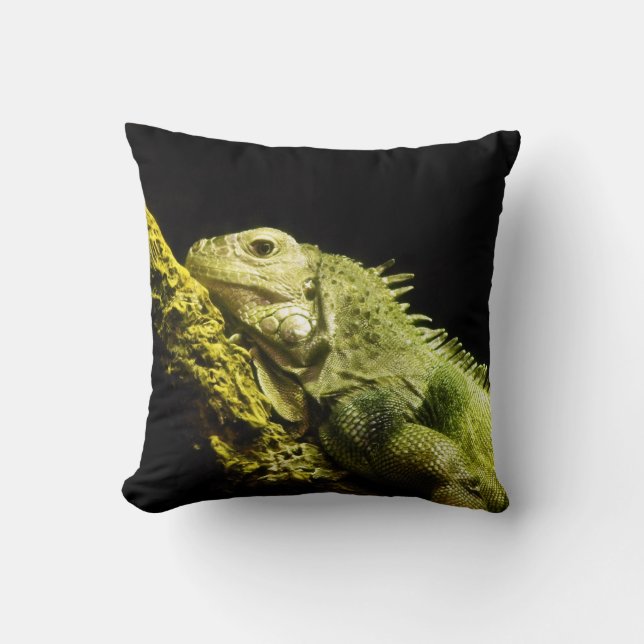 Cojín decorativo noble de la iguana (Anverso)