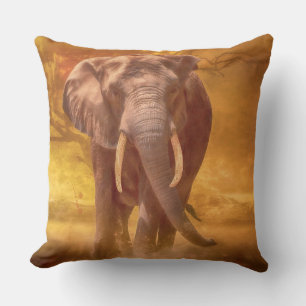 Cojín Decorativo "Nobleza de elefante africano" 20X20