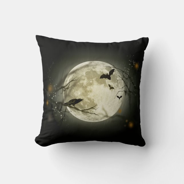 Cojín Decorativo Noche de Halloween (Anverso)