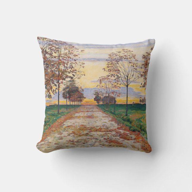 Cojín Decorativo Noche de otoño (por Ferdinand Hodler) (Anverso)