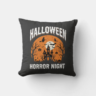 Cojín Decorativo Noche de Terror de Halloween Castillo Embrujado Vi
