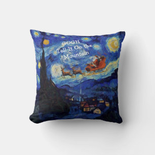 Cojín Decorativo Noche estrellada de Van Gogh San Nicolás en San Re
