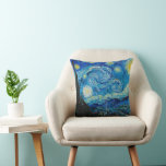 Cojín Decorativo Noche estrellada de Vincent van Gogh<br><div class="desc">Noche estrellada,  famosa pintura de Vincent van Gogh</div>
