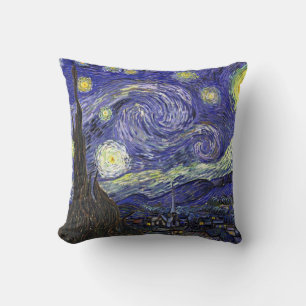 Cojín Decorativo Noche estrellada, Vincent Van Gogh.