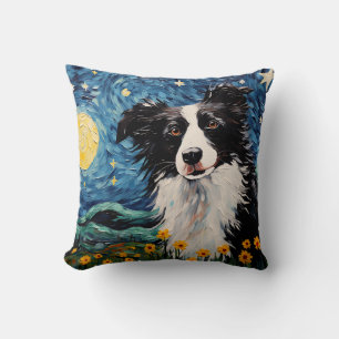 Cojín Decorativo Noche Fronteriza Collie Starry