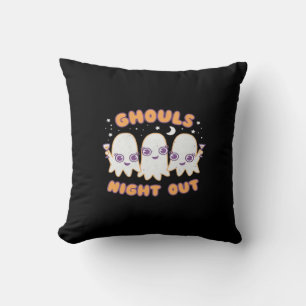 Cojín Decorativo Noche fuera de Ghouls - Halloween gracioso al esti