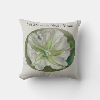 Cojín Decorativo Noche Moonflower Pastel Art Personalizado Textos