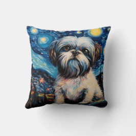 Cojín Decorativo Noche Shih Tzu Starry