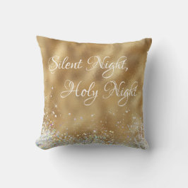 Cojín Decorativo Noche silenciosa de oro, Navidades de la noche sag