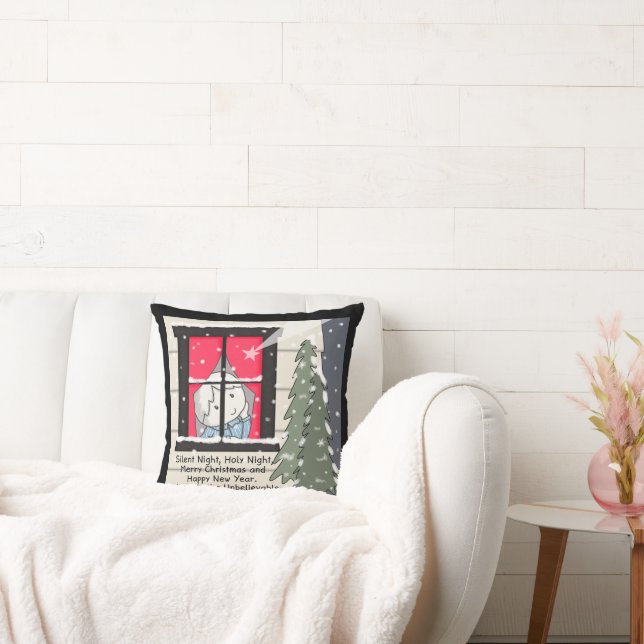 Cojín Decorativo Noche silenciosa, noche sagrada (Sofá)