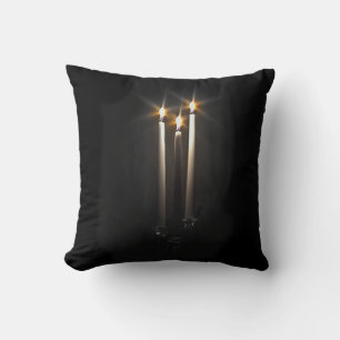 Cojín Decorativo Noche Silenciosa Noche Santa Vela Trinity