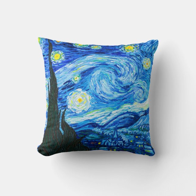 Cojín Decorativo Noche Van Gogh Starry (Anverso)