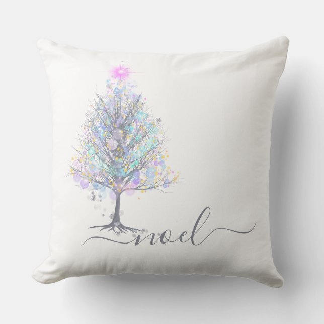 Cojín Decorativo Noel navideño con mensaje (Anverso)