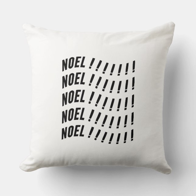 Cojín Decorativo Noel Typography (Anverso)