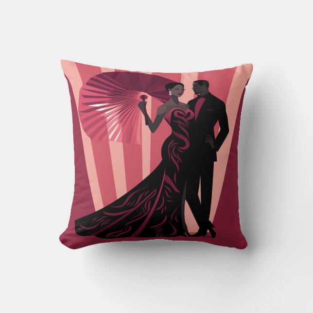 COJÍN DECORATIVO NOIR ELEGANCE-RED #1 (Anverso)