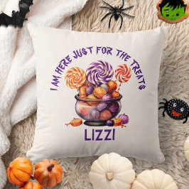 Cojín Decorativo Nombra Calabaza Calabaza Naranja Púrpura Niños Hal