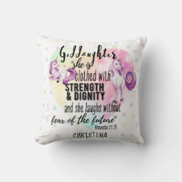 Cojín Decorativo NOMBRAMIENTO Motivacional del Regalo de la Hija