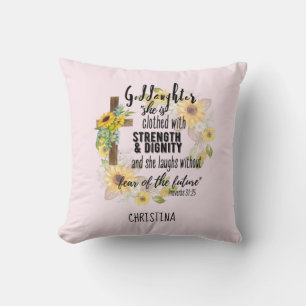 Cojín Decorativo NOMBRAMIENTO Motivacional del Regalo de la Hija