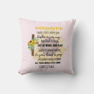 Cojín Decorativo NOMBRAMIENTO Motivacional del Regalo de la Hija