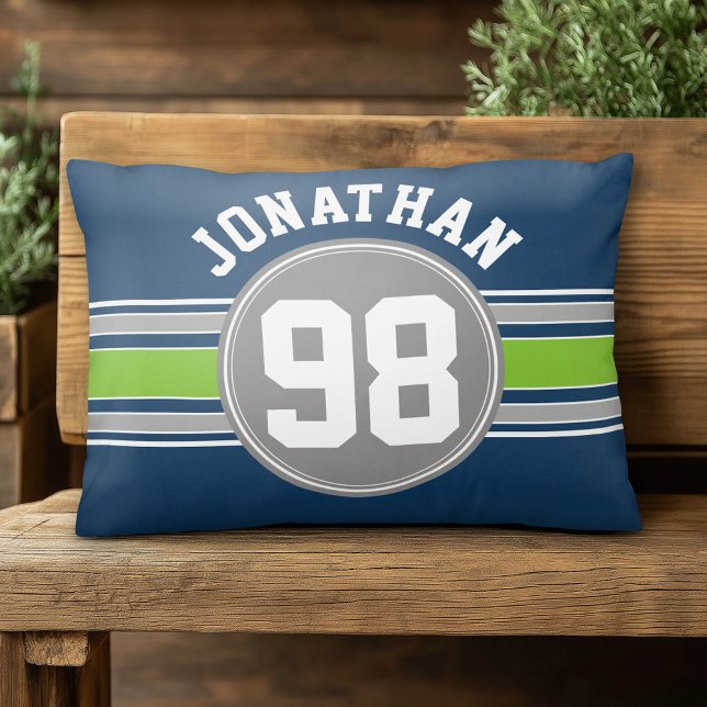 Cojín Decorativo Nombrar número de tiras de Carreras automática ver (Custom Pillow)