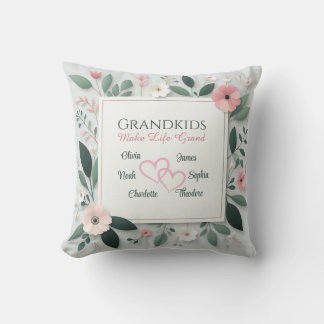 Cojín Decorativo Nombre de Abuelos Personalizado