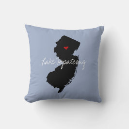 Cojín Decorativo Nombre de ciudad de Nueva Jersey