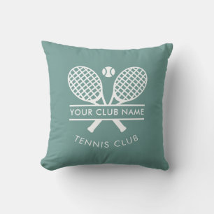 Cojín Decorativo Nombre de club de tenis Deportes Cualquier color