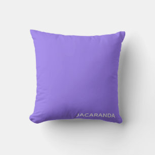 Cojín Decorativo Nombre de color púrpura de Jacaranda