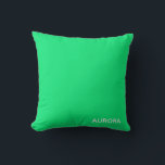 Cojín Decorativo Nombre de color verde de Aurora<br><div class="desc">Nombre de color verde de Aurora</div>
