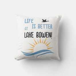 Cojín Decorativo Nombre de lago personalizado