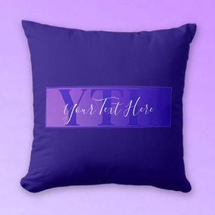 Cojín Decorativo Nombre de letra moderna elegante y monograma Ombre