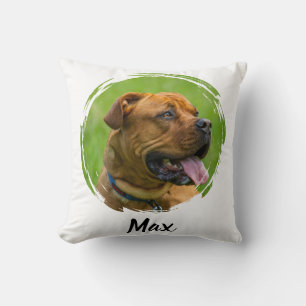 Cojín Decorativo Nombre de Mascota Personalizado y Foto   Persona d