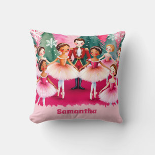 Cojín Decorativo Nombre de Navidades rosados Nurrón Ballerina Niños