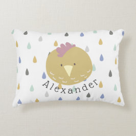 Cojín Decorativo Nombre de personalizable Chick Cute